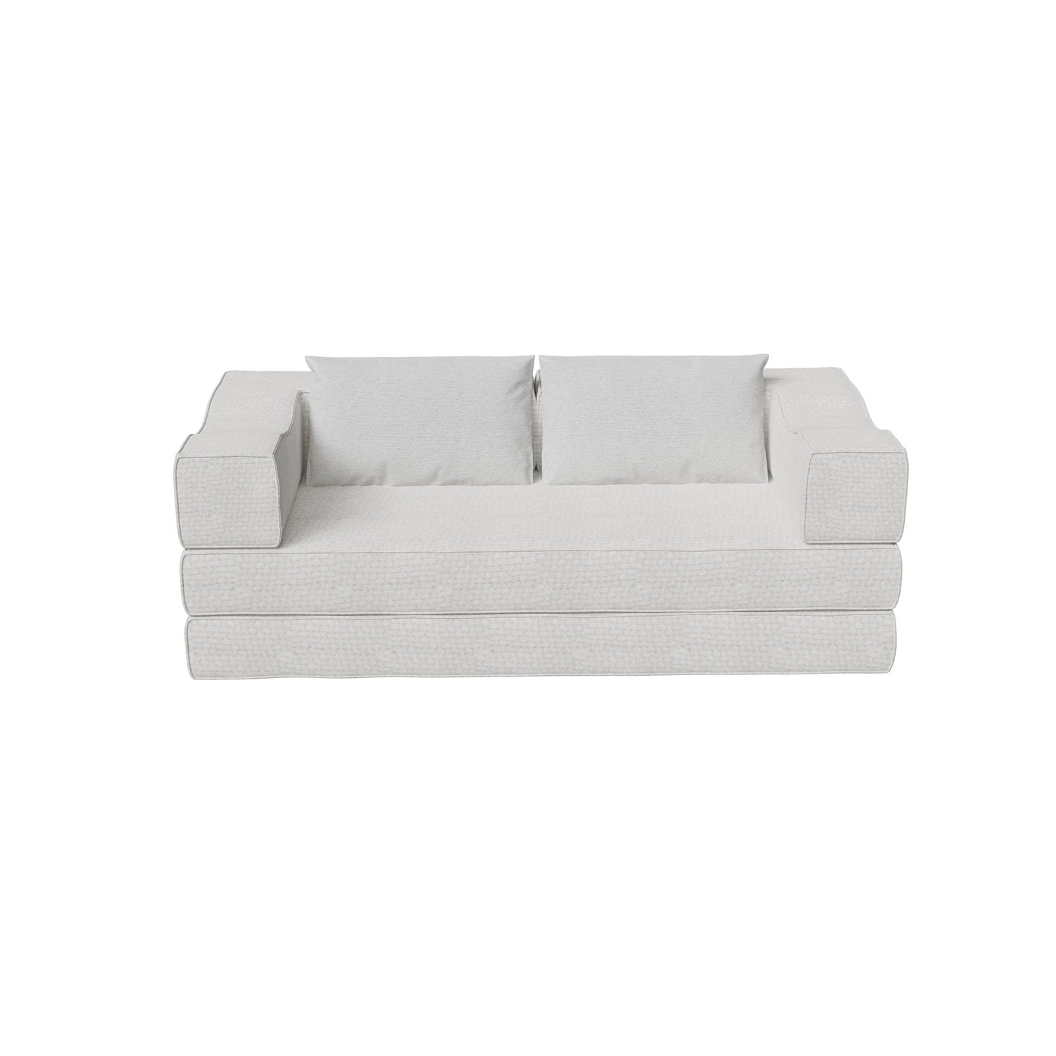 3 Seat Folding Floor Couch &amp; King Size Bed Mattress