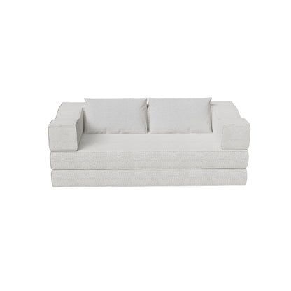 3 Seat Folding Floor Couch &amp; King Size Bed Mattress