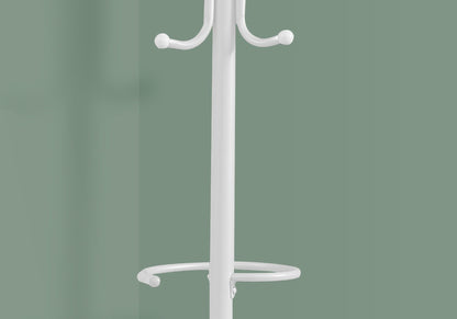 Coat Rack, Hall Tree, Free Standing, Hanging Bar, 6 Hooks, Entryway, Contemporary &amp; Modern