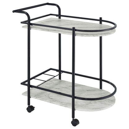 Serving Cart With Wine Rack