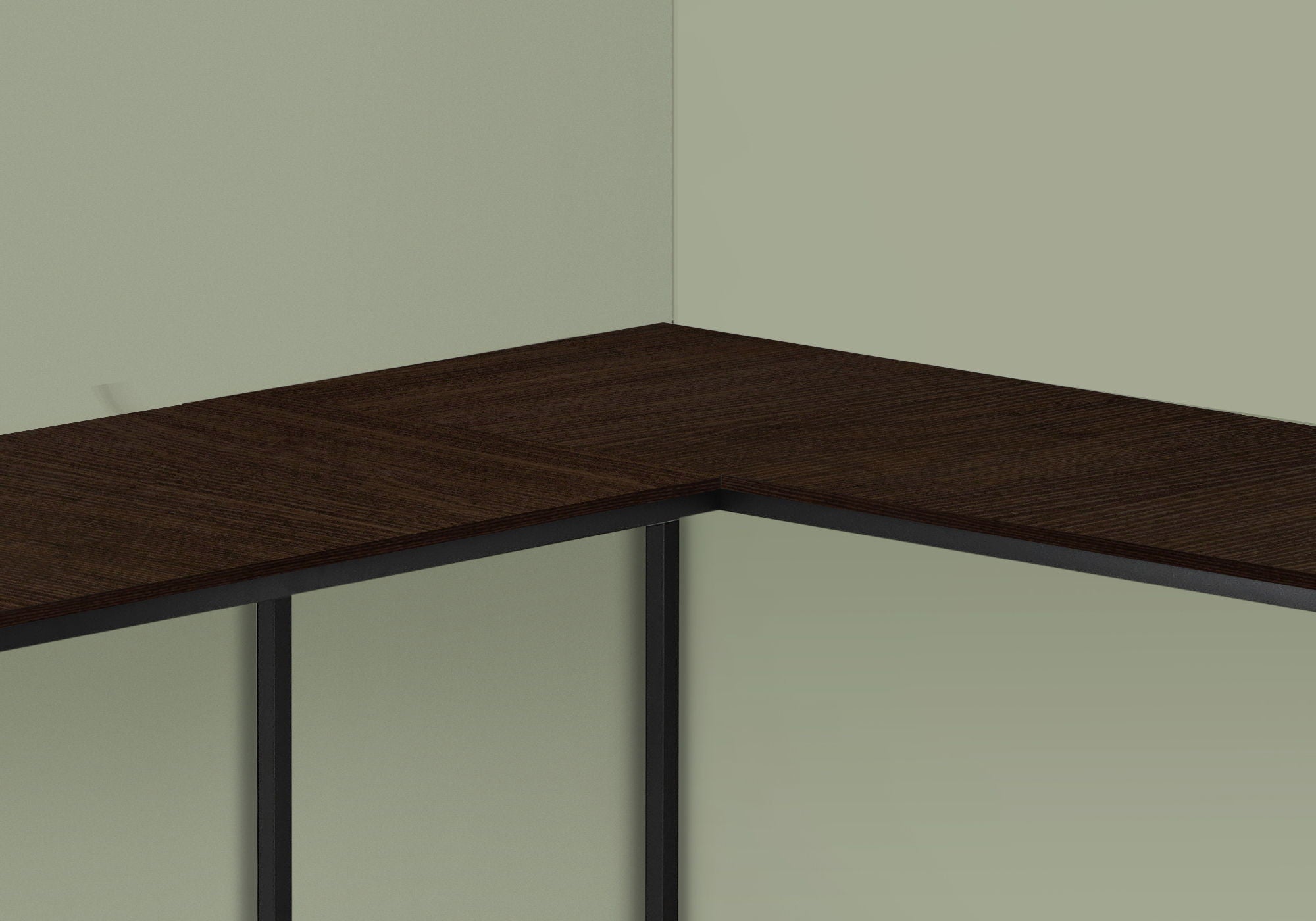 Computer Desk, Home Office, Corner, L Shape, Laptop, Marble Look Contemporary &amp; Modern
