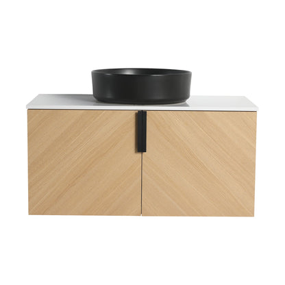 Wall Mounted Bathroom Vanity With Art Sink