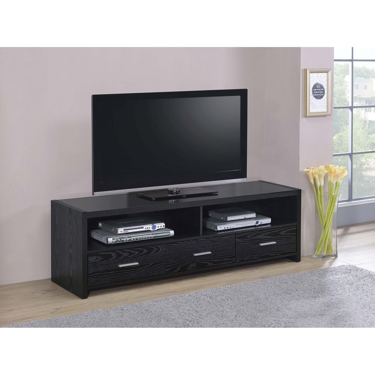 Bossert - 3 Drawer Stand - Black