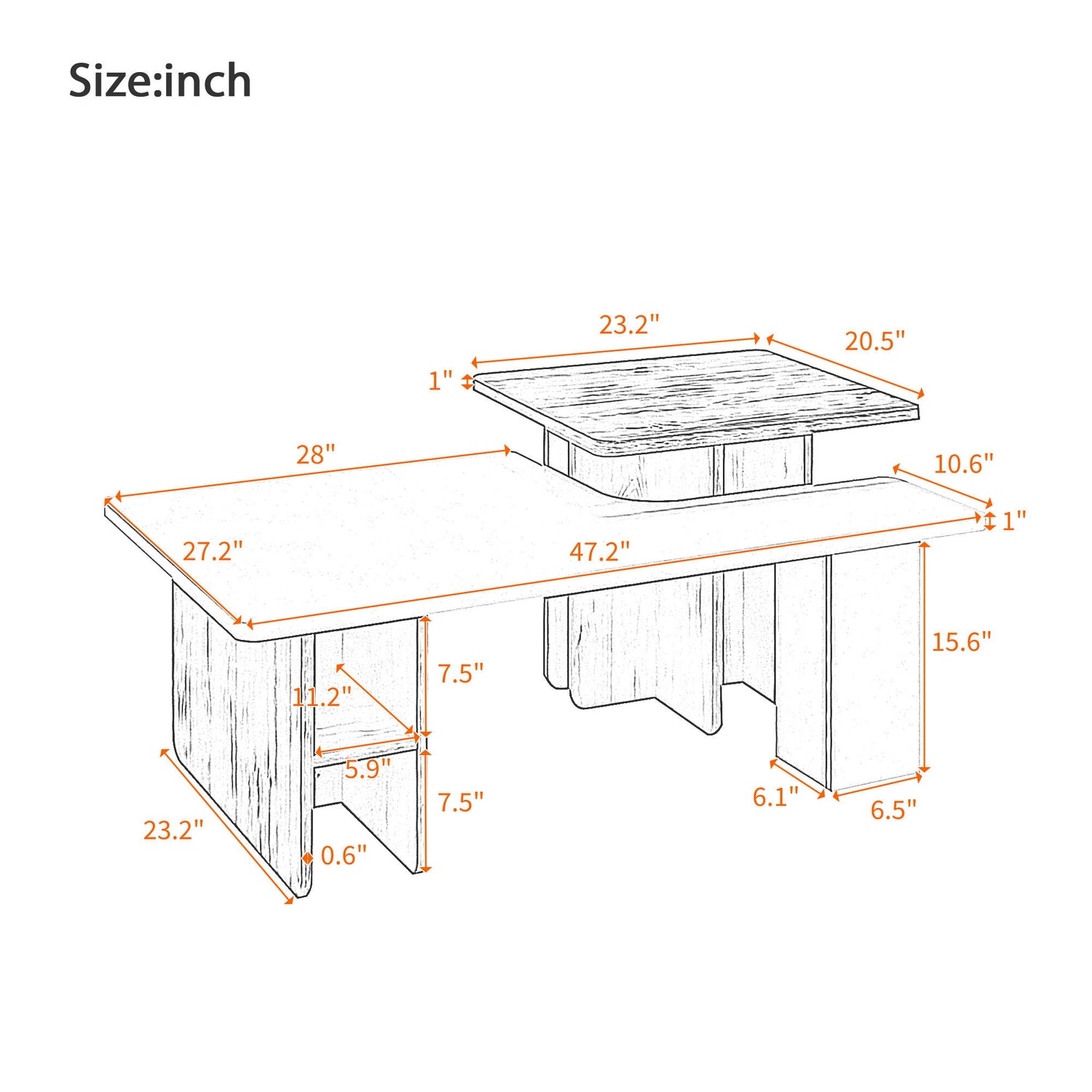 Nesting Coffee Tables (Set of 2)