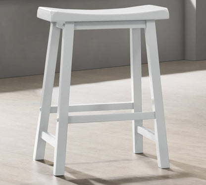 Alonzo - 17.5&quot; Backless Ergonomic Counter Height Stool (Set of 2)