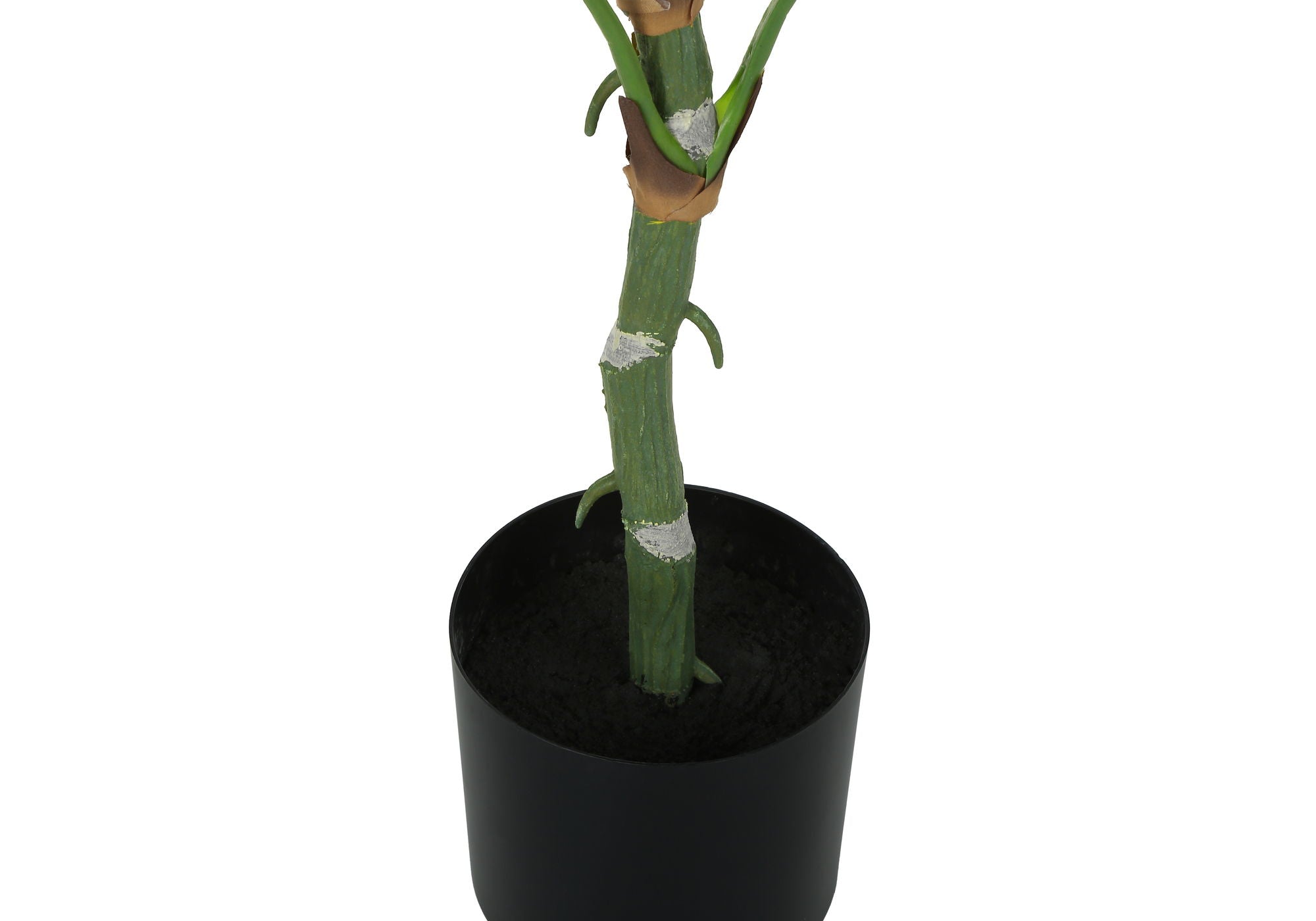 54&quot; Tall, Artificial Plant, Dieffenbachia Tree, Indoor, Faux, Fake, Floor, Greenery, Potted, Real Touch, Decorative - Green / Black