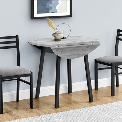 3 Pieces Dining Table Set, Small, Drop Leaf, Contemporary &amp; Modern