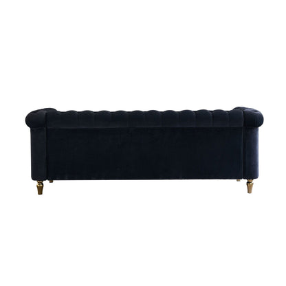 Chesterfield - Velvet Sofa 84.65&quot; For Living Room