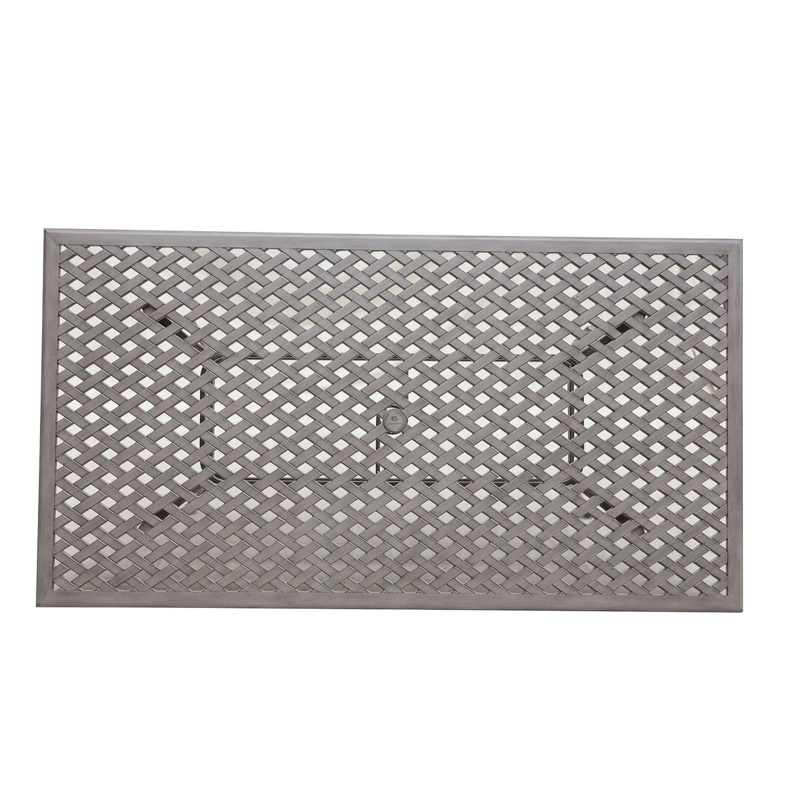 46X86&quot; Cast Aluminum Rectangle Table - Gray