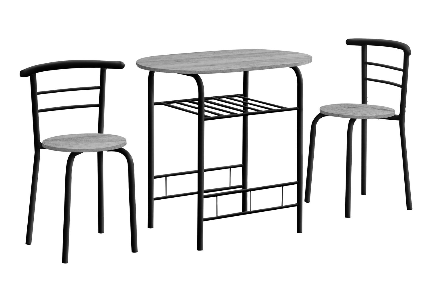 3 Pieces Dining Table Set, Small, Contemporary &amp; Modern