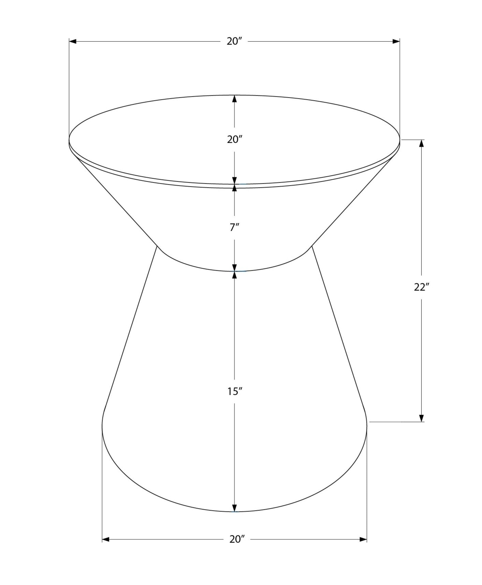 Drum Accent Side Table, Contemporary &amp; Modern Elegant Design