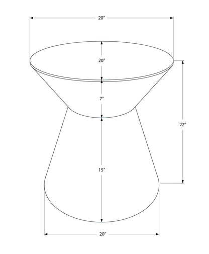 Drum Accent Side Table, Contemporary &amp; Modern Elegant Design
