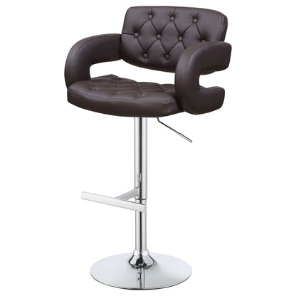 Adjustable Bar Stool With Upholstery