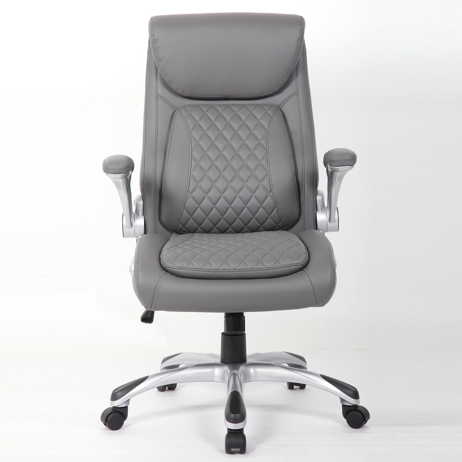 High Back Ergonomic Executive Office Chair, Adjustable Height And Lumbar Support For Home &amp; Office - Antique Gray