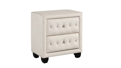 Sophia - 2 Drawer Upholstered Nightstand