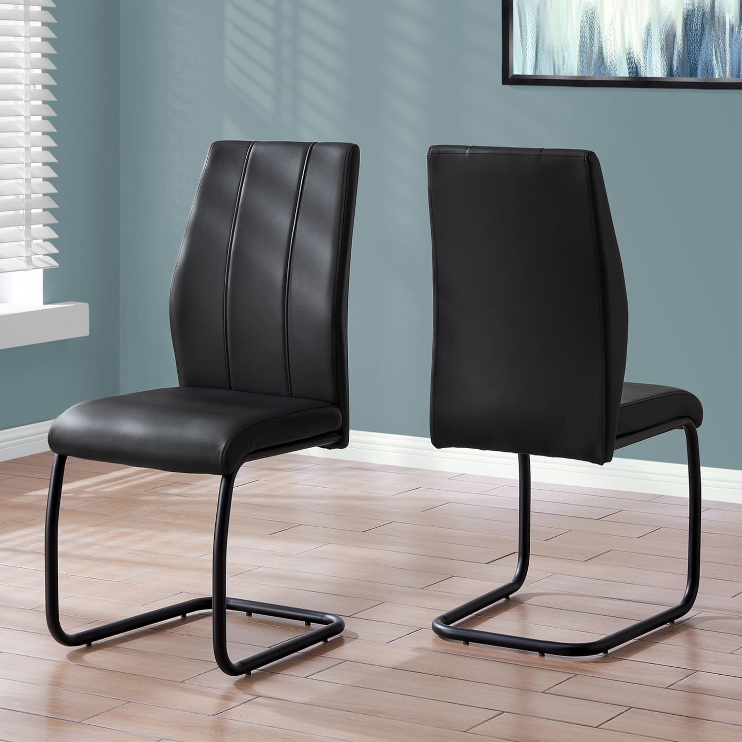 Dining Chair, Side, Upholstered For Dining Room, Contemporary &amp; Modern (Set of 2)