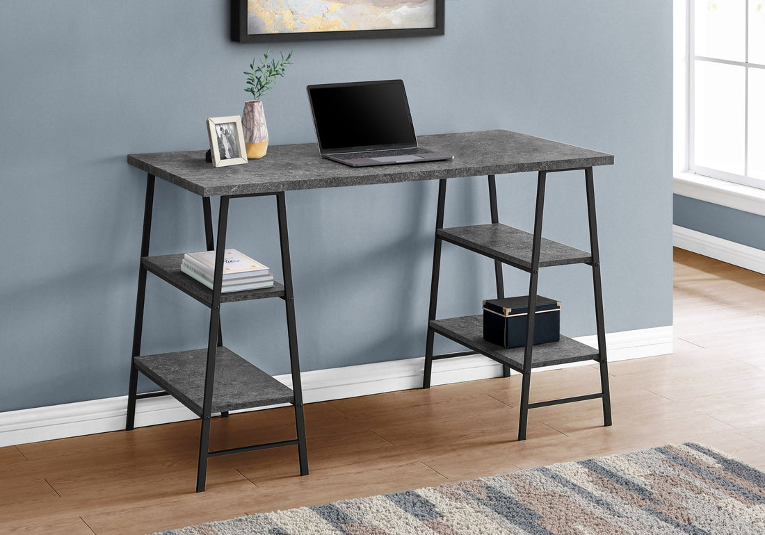 Computer Desk For Home Office, Laptop, Storage Shelves, Contemporary &amp; Modern
