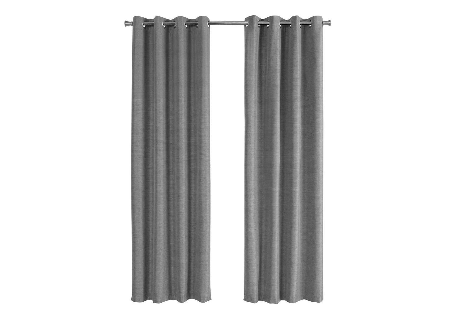 2 Pieces Set, Curtain Panel, Room Darkening, Grommet, Contemporary &amp; Modern