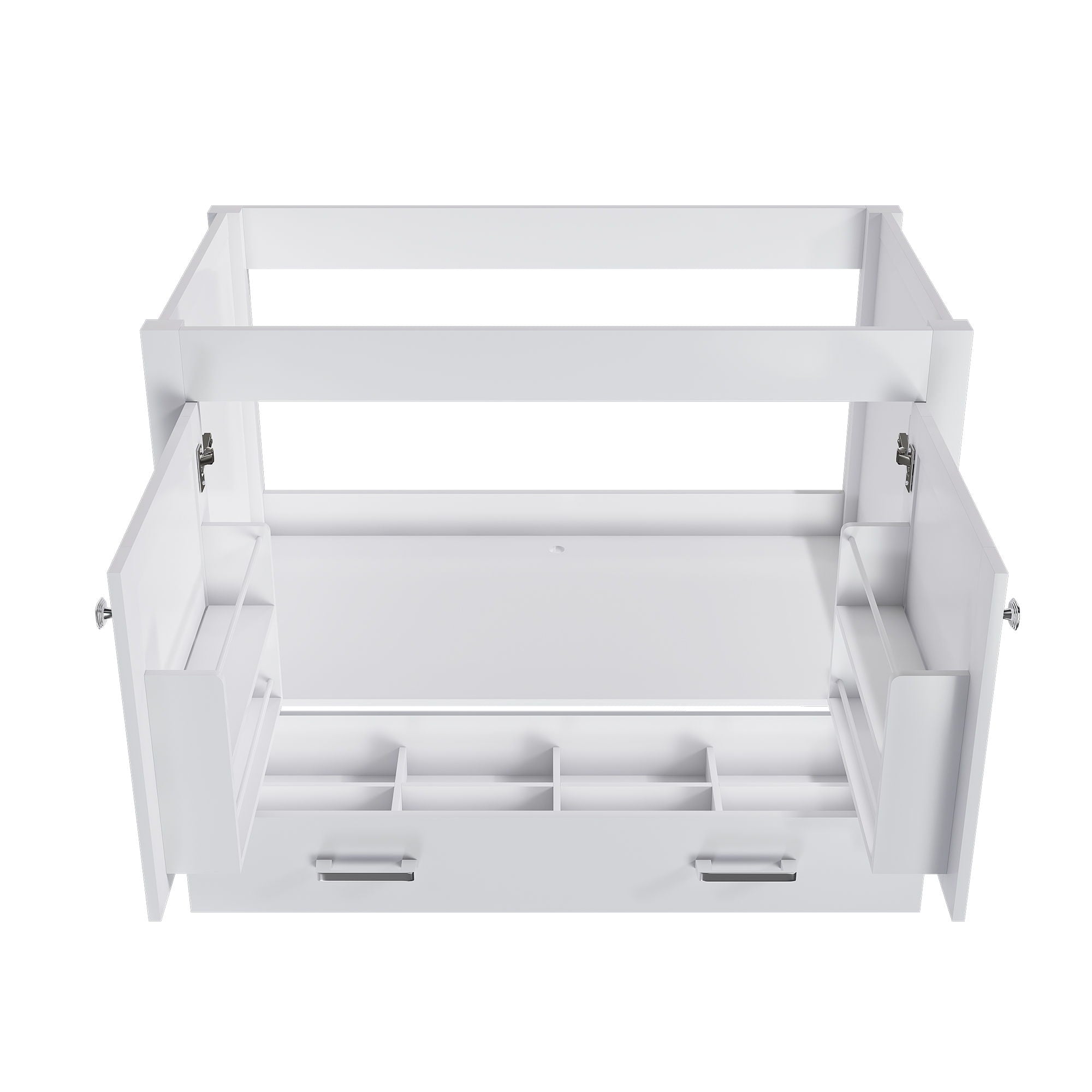 42&quot; Bathroom Vanity Base With Doors And Drawer - White
