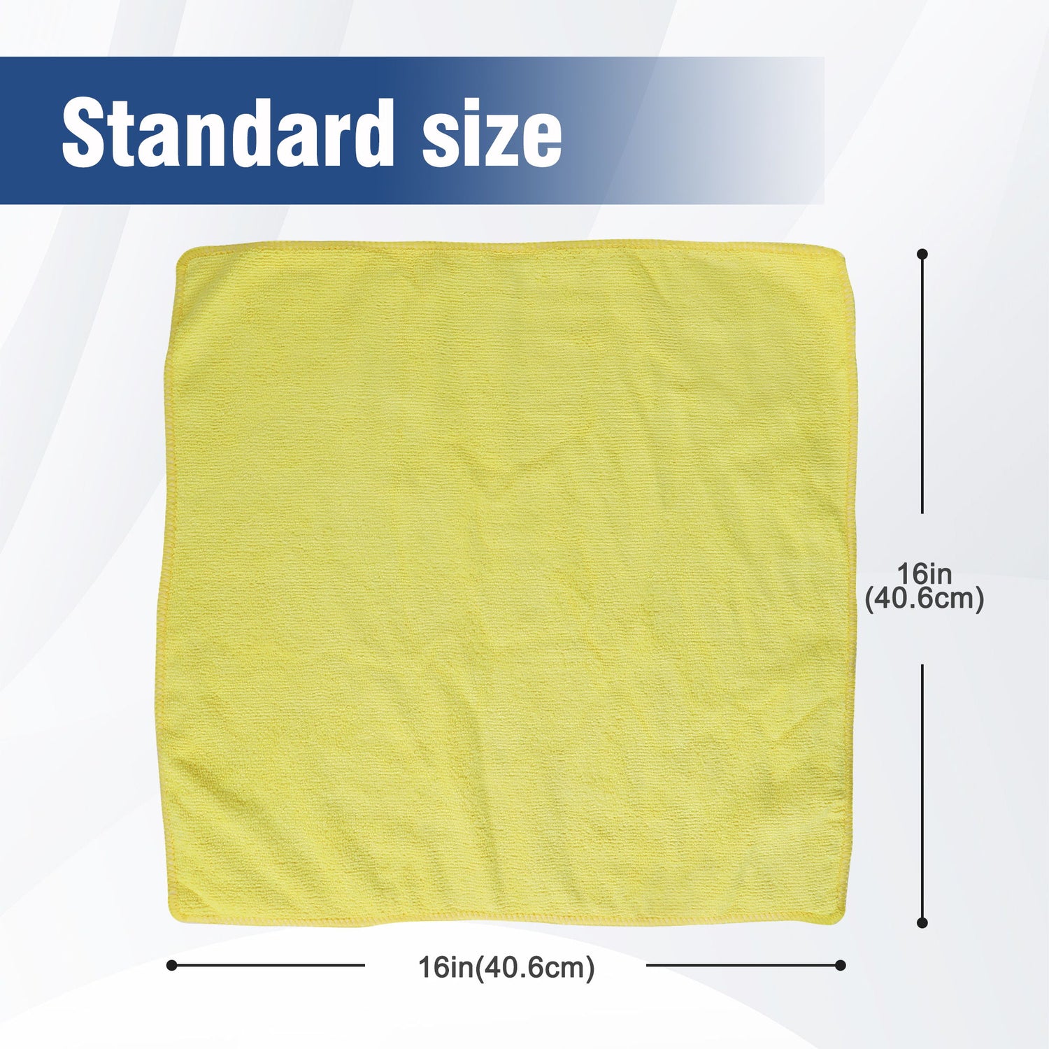 Multifunctional Microfiber Towel For Car Cleaning, Kitchen &amp; Glass Scrubbing - Yellow