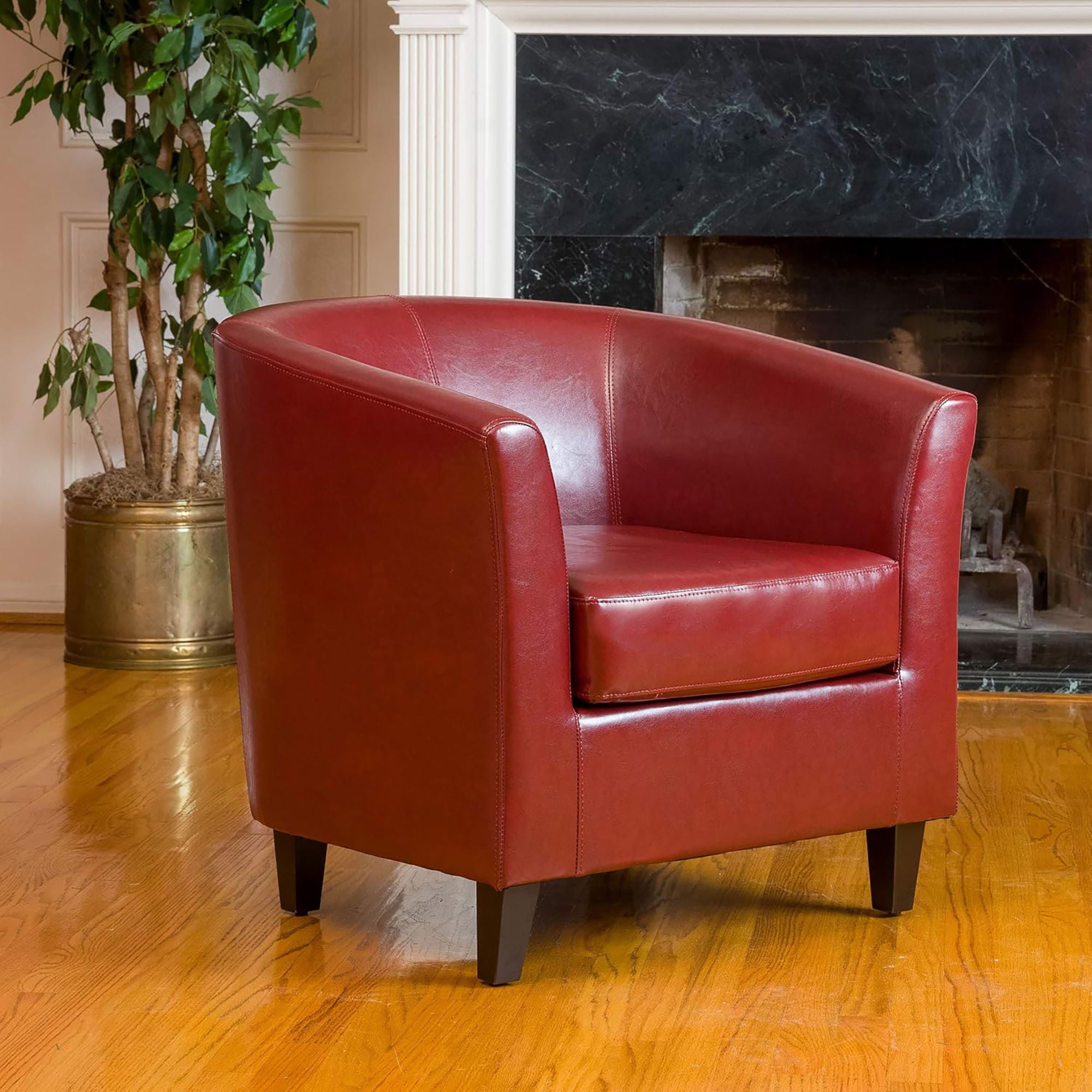 Zenithon - Upholstered Club Chair With Rounded Back