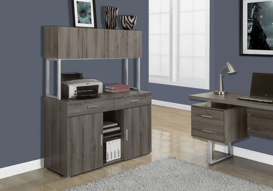 Storage With Drawers, File, Office, Contemporary &amp; Modern - Taupe