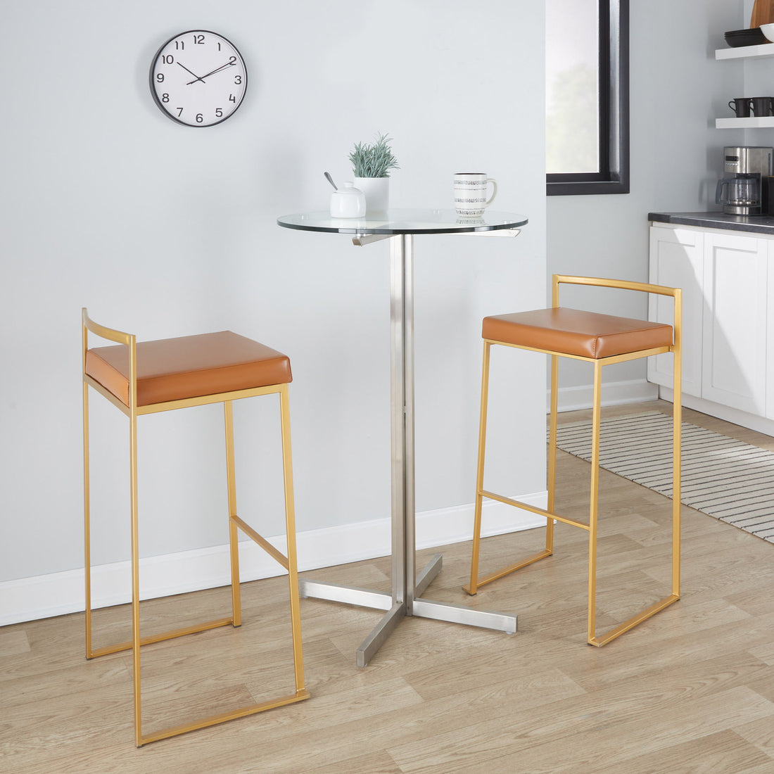 Fuji - Contemporary / Glam &amp; Quality Construction Barstool