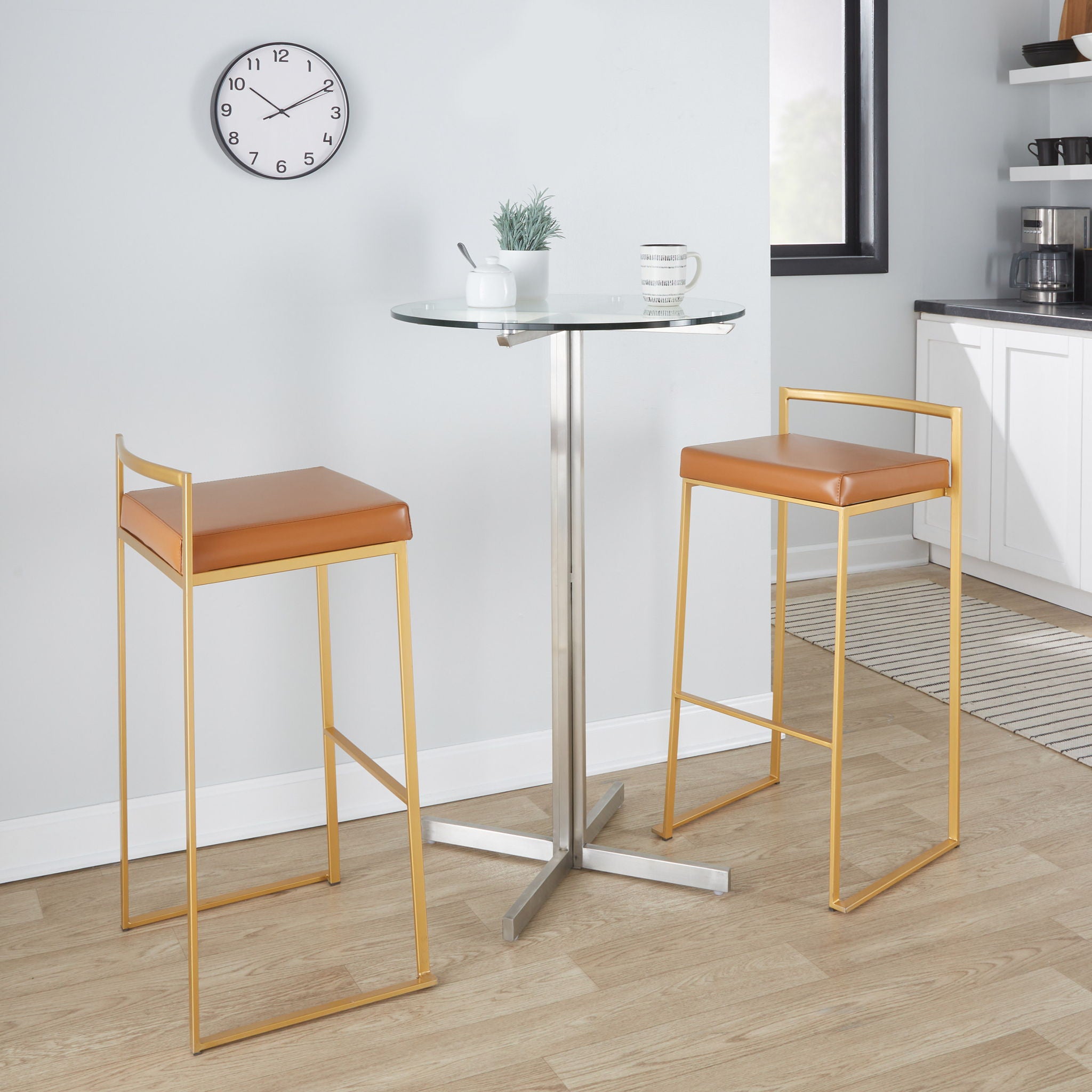 Fuji - Contemporary / Glam &amp; Quality Construction Barstool