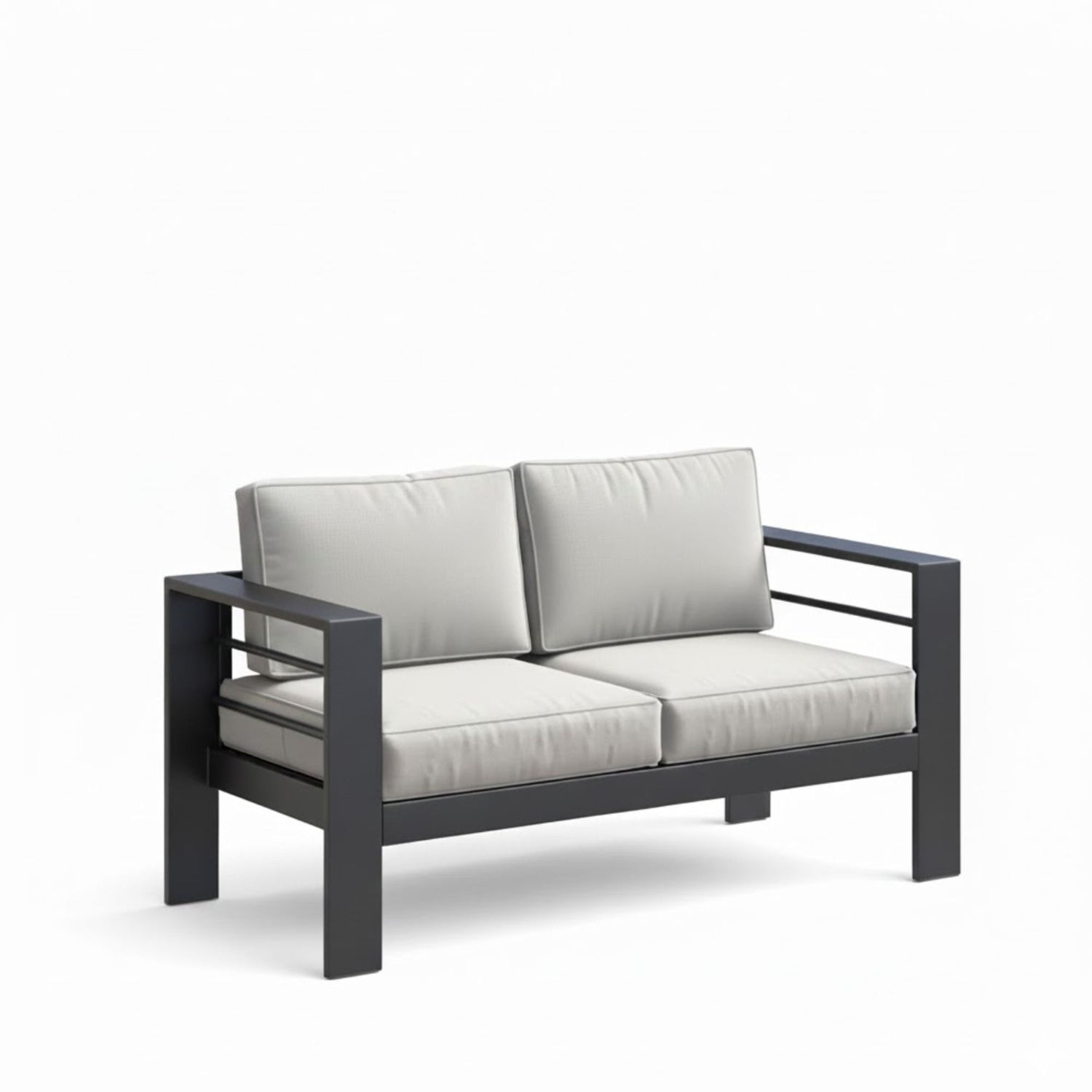 All-Weather Patio Loveseat With Thick Cushions