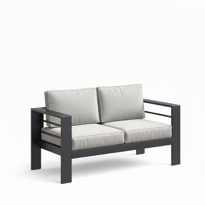 All-Weather Patio Loveseat With Thick Cushions