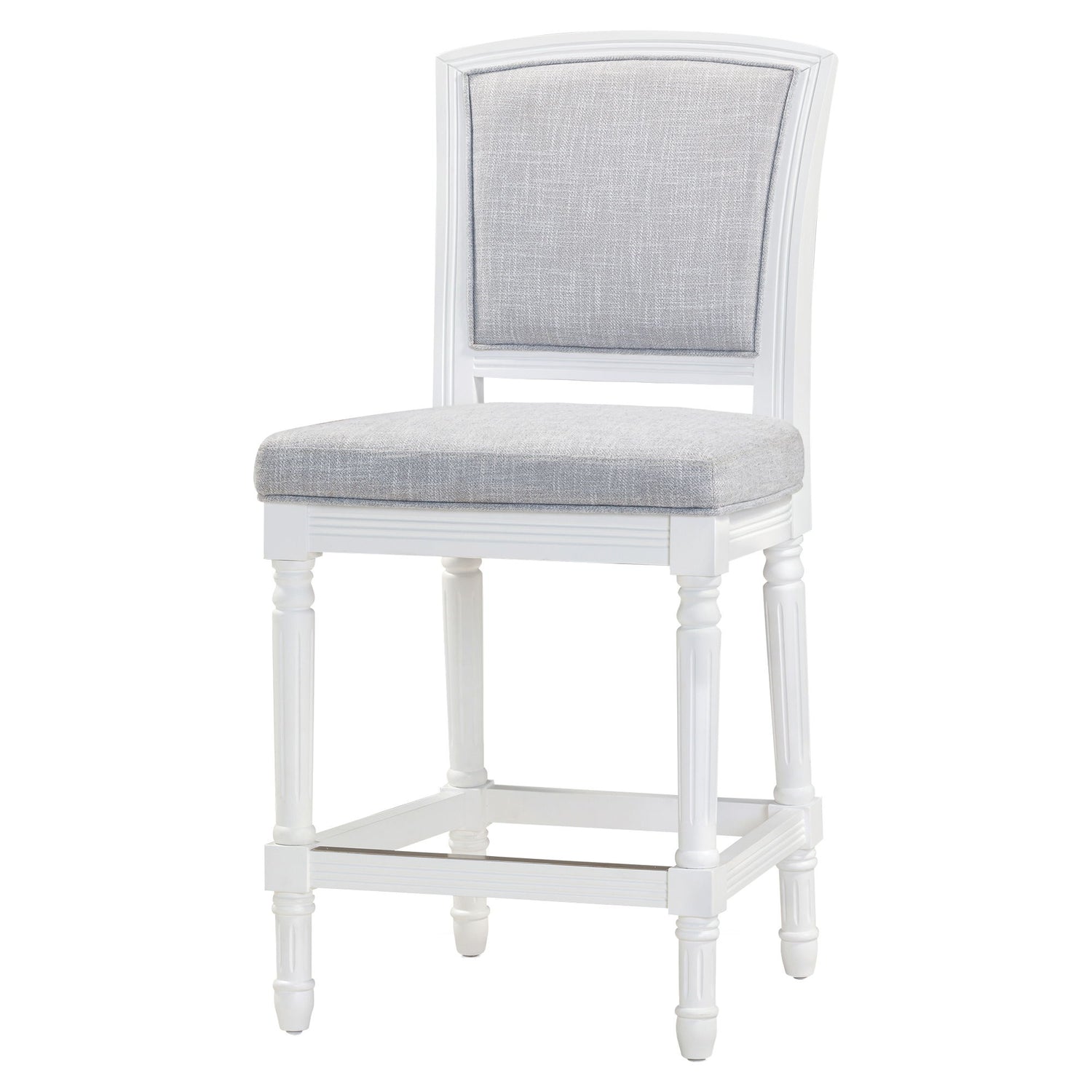 Stool With Upholstered Seat And Back