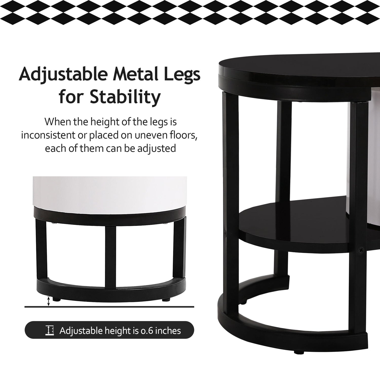 Modern Extendable TV Stand For TVs Up To 75&quot;, Entertainment Center Media Console With 3 Drawers, Metal Adjustable Legs For Living Room