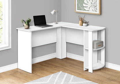 Computer Desk, Home Office, Corner, Storage Shelves, L Shape, Laptop, Contemporary &amp; Modern