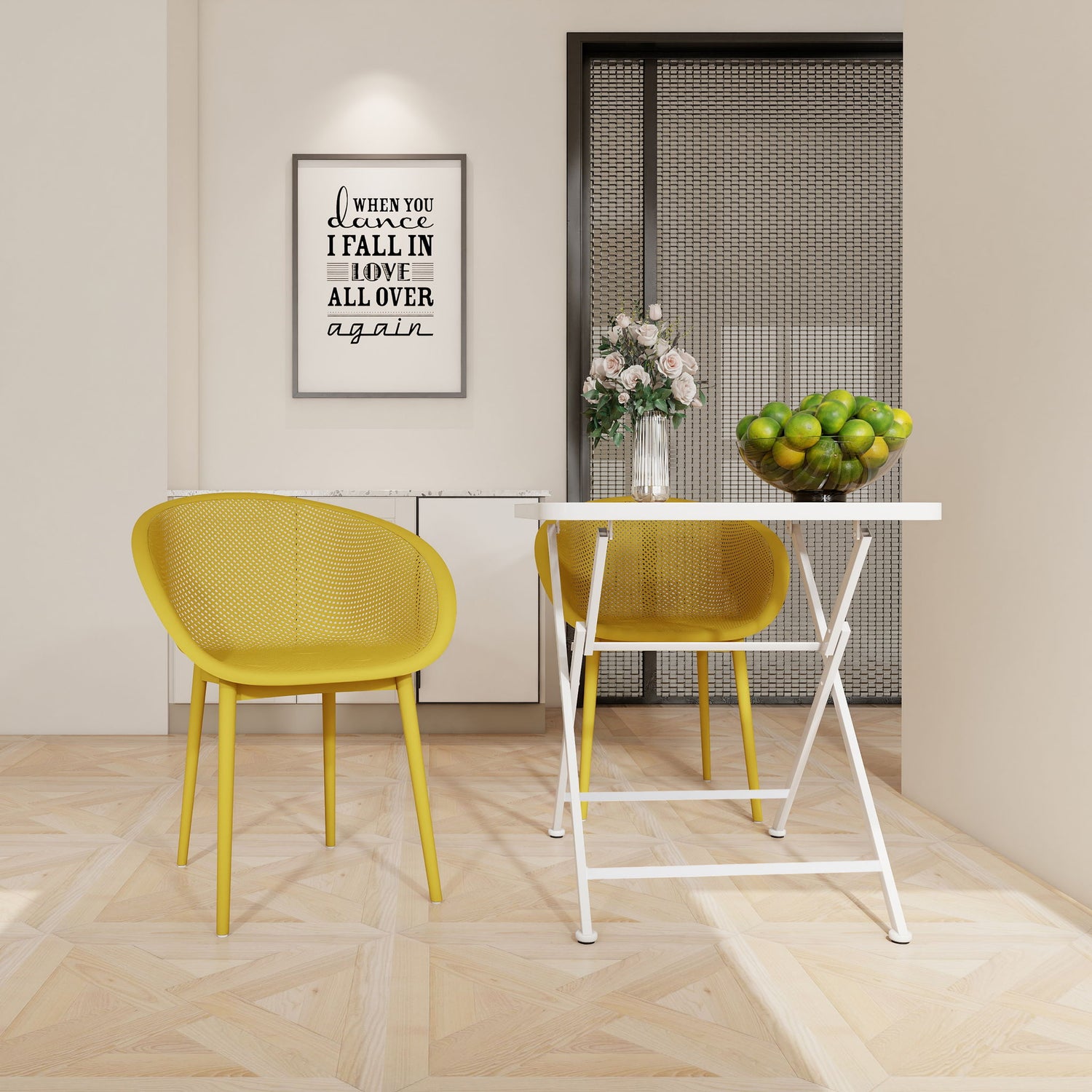 2 Pack Lounge Chair Set &amp; Folding Square Table