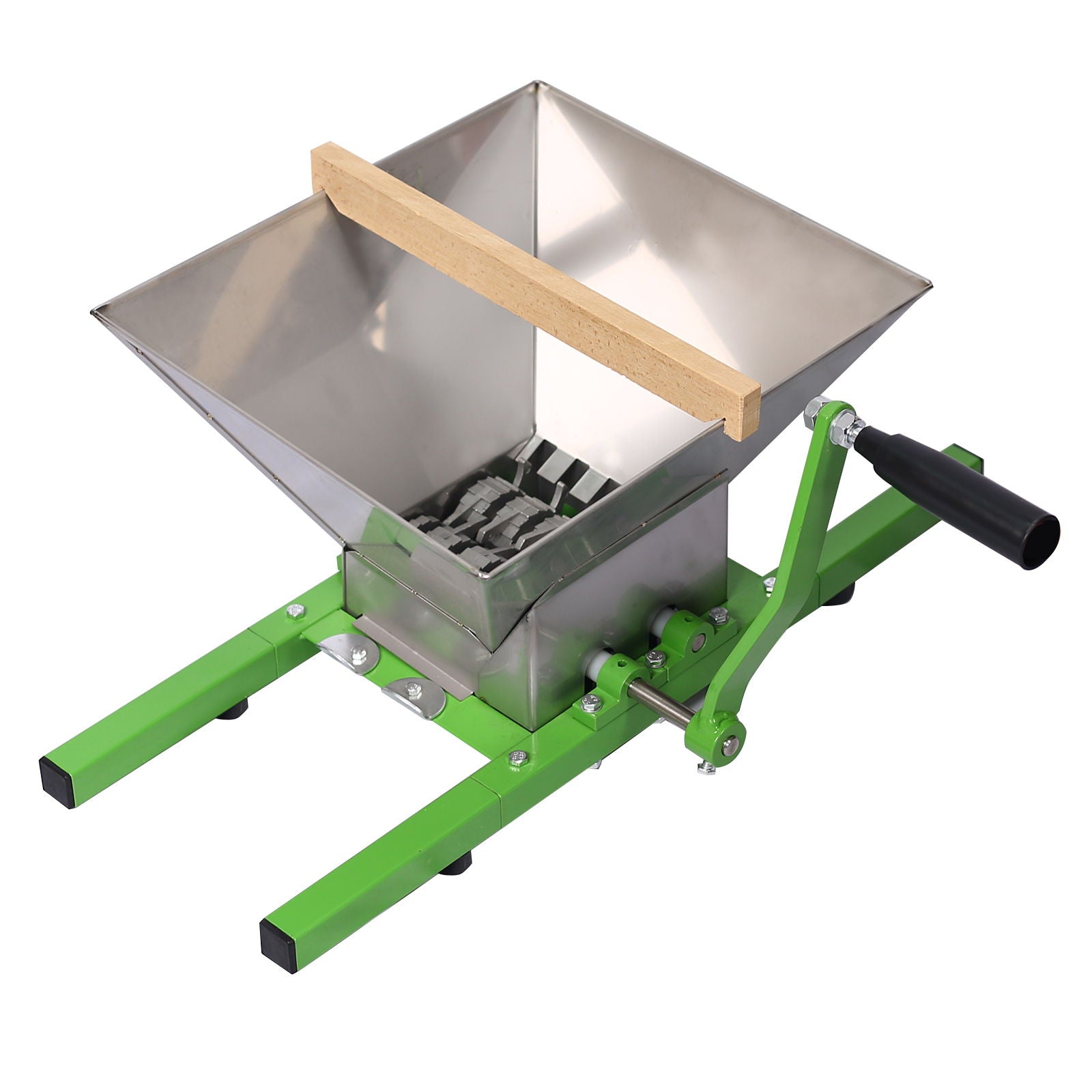Manual Fruit Wine Press And Crusher For Kitchen, 100% Natural Juice Maker - Green