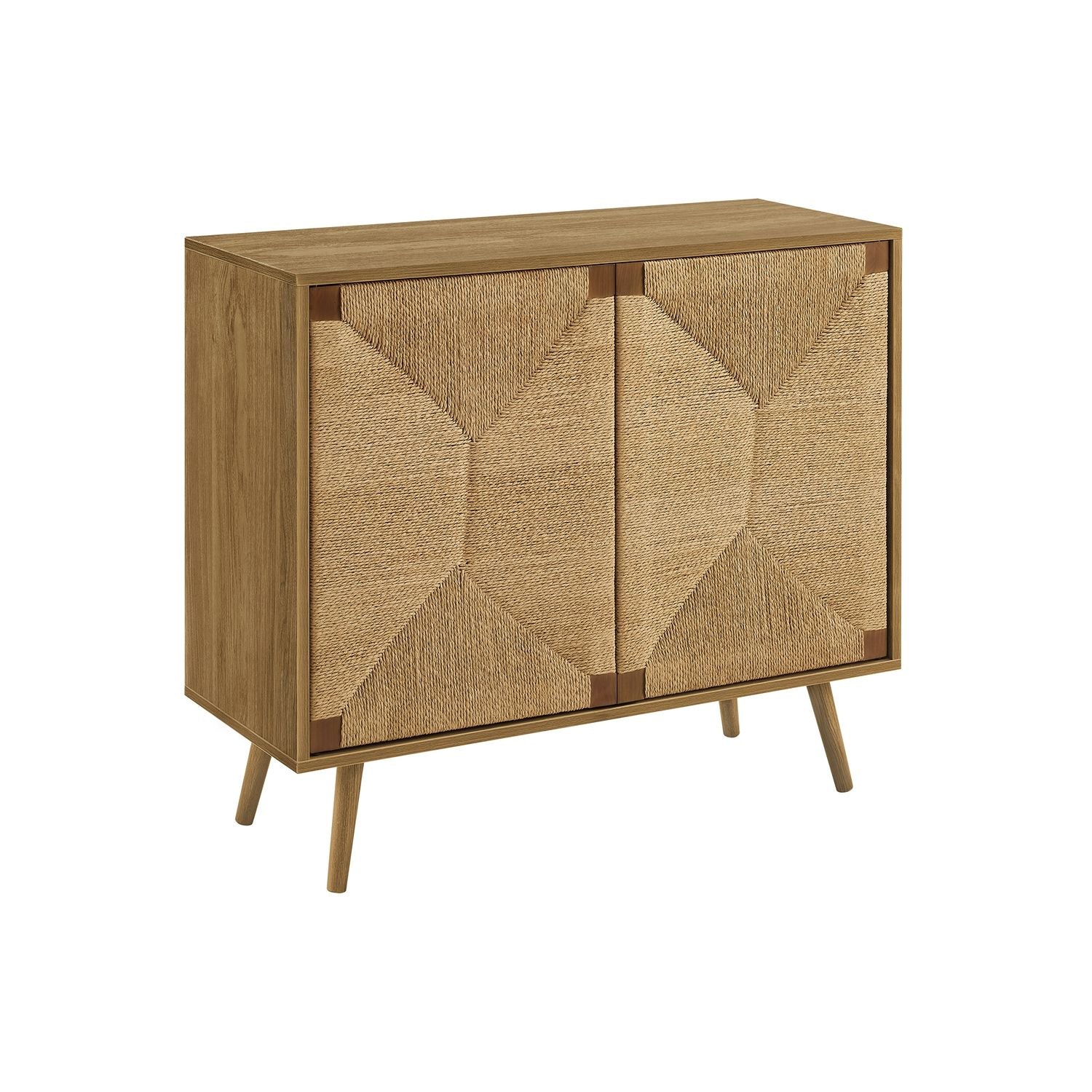Accent Chest, 2 Door Cabinet, Storage Furniture - Walnut