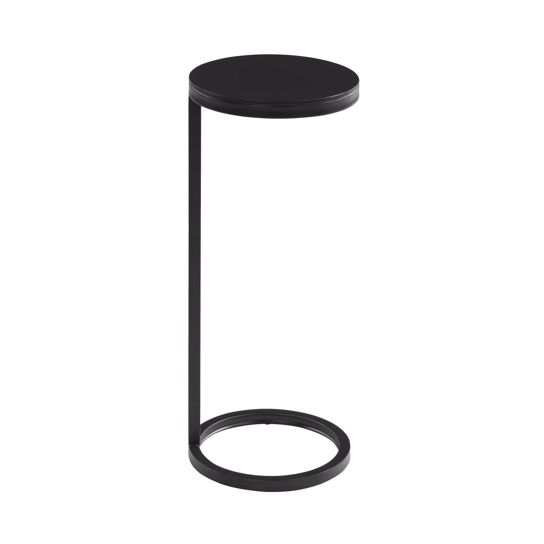 Yancey - Round Metal Accent Table - Antique Bronze