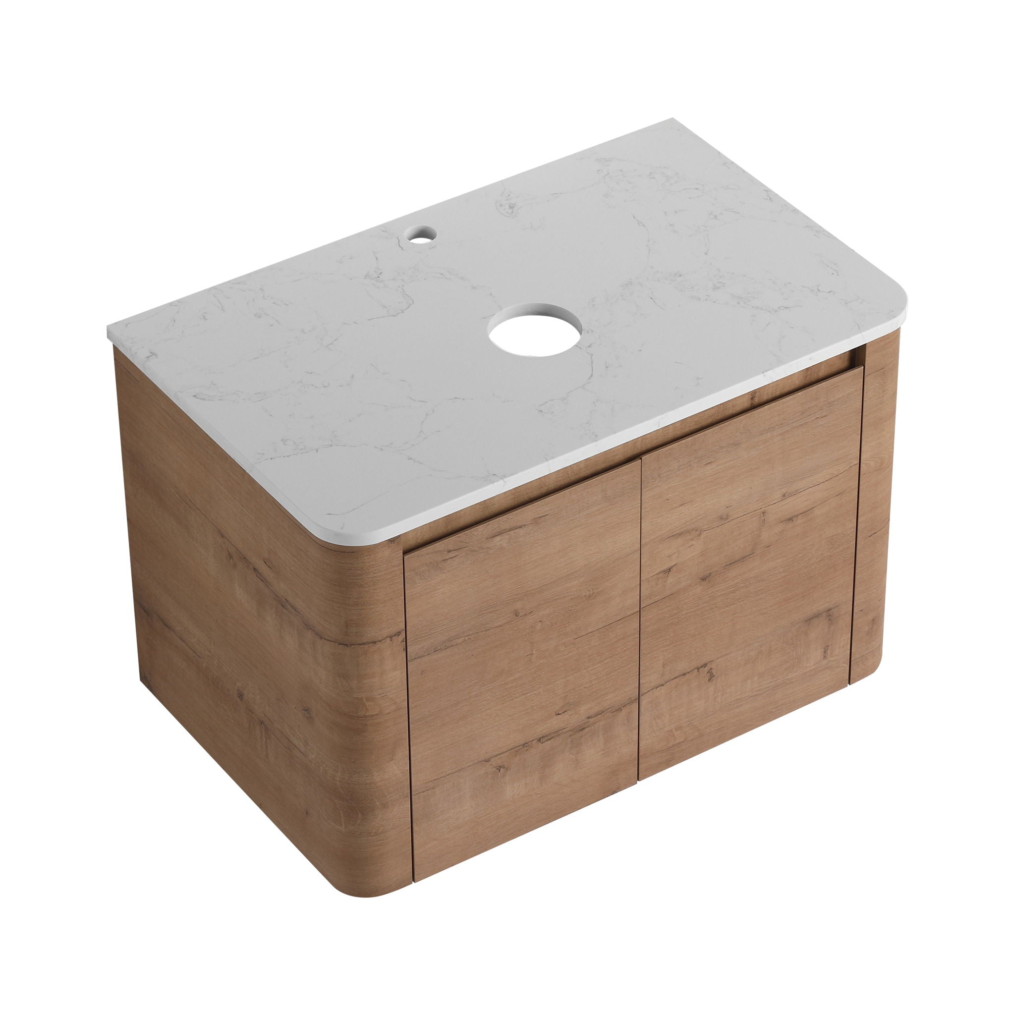 Wall Mounted Bathroom Vanity With Soft Close Door, Excluding Sink