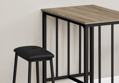 3 Pieces Dining Set, Counter Height, Rectangular, Small, Contemporary &amp; Modern