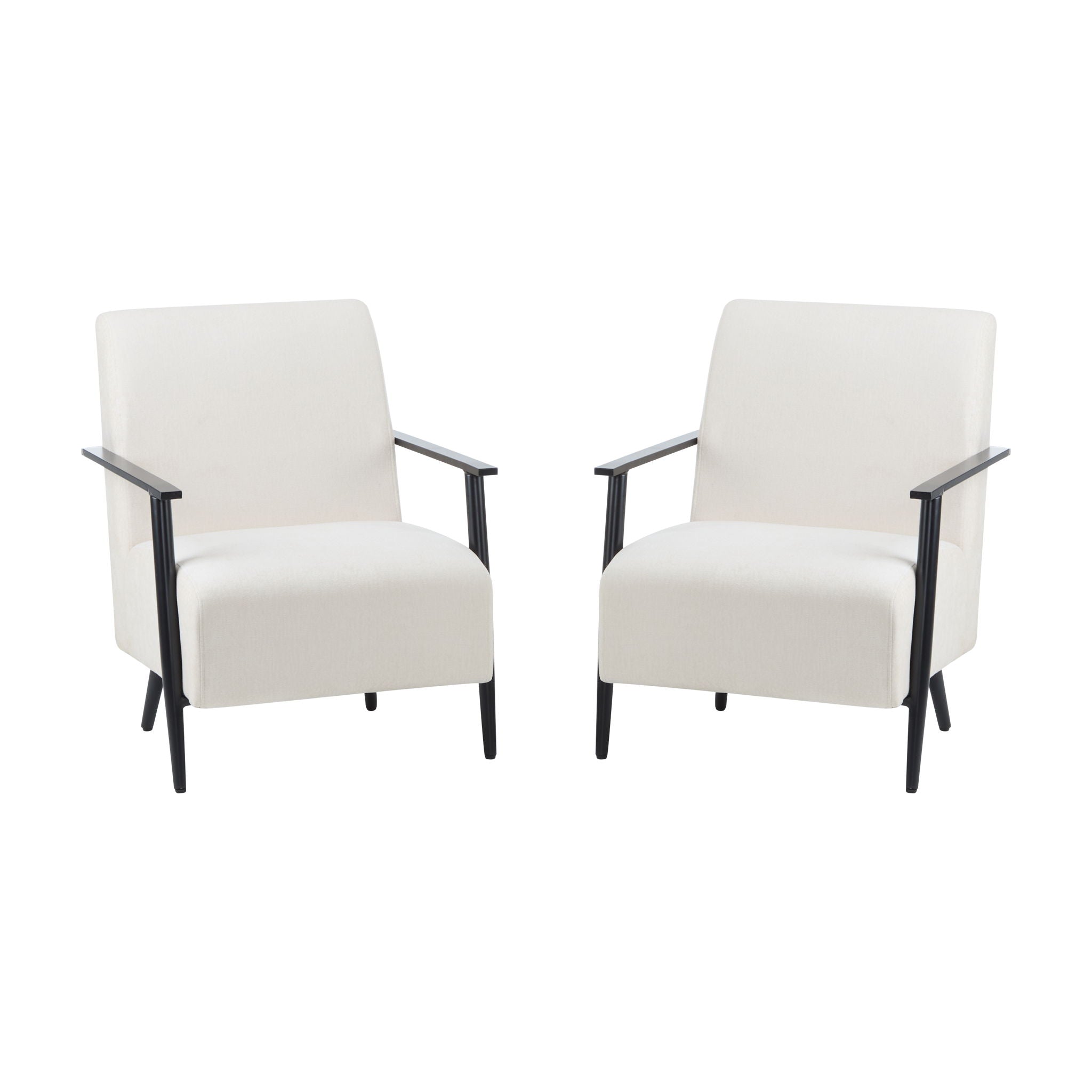 Modern Lounge Chair With Polyester Upholstery