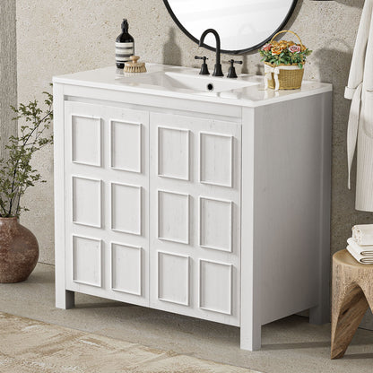 Bathroom Vanity Organizer With Sink, Combo Cabinet Set, Bathroom Storage Cabinet