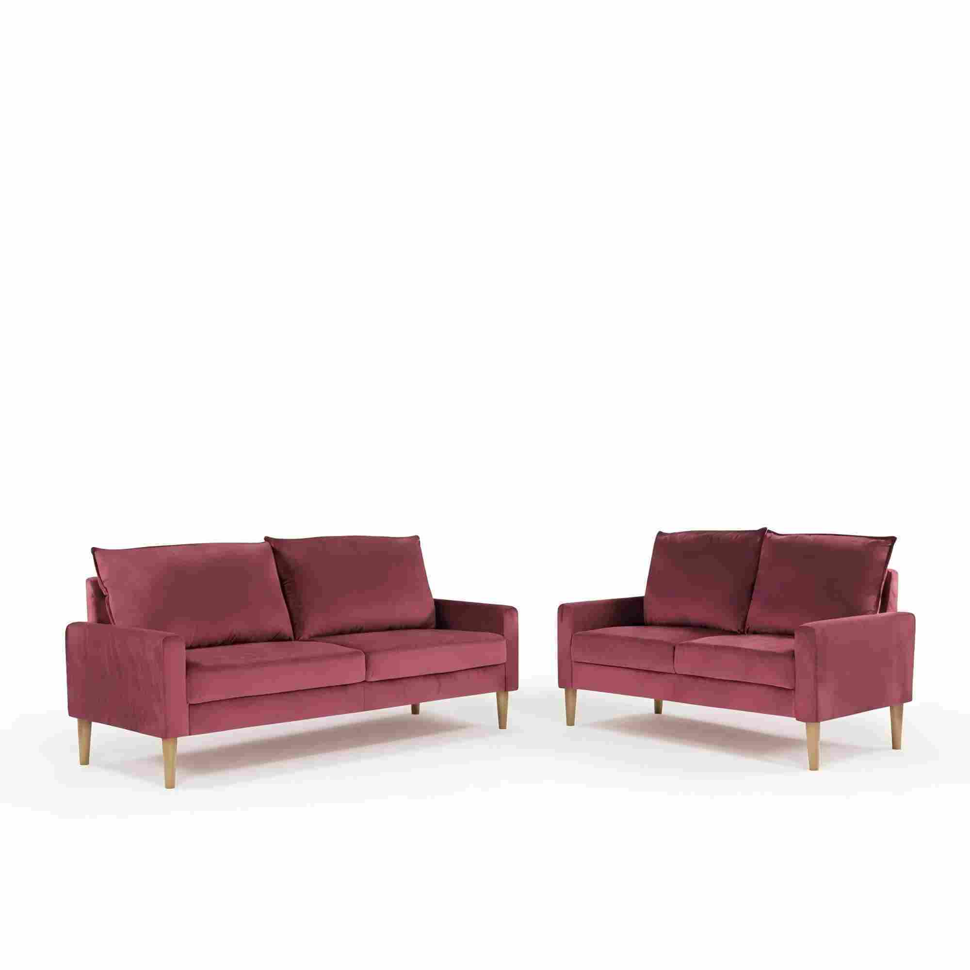 Upholstered Loveseat Sofa, 2 Seater Couch For Living Room Apartment