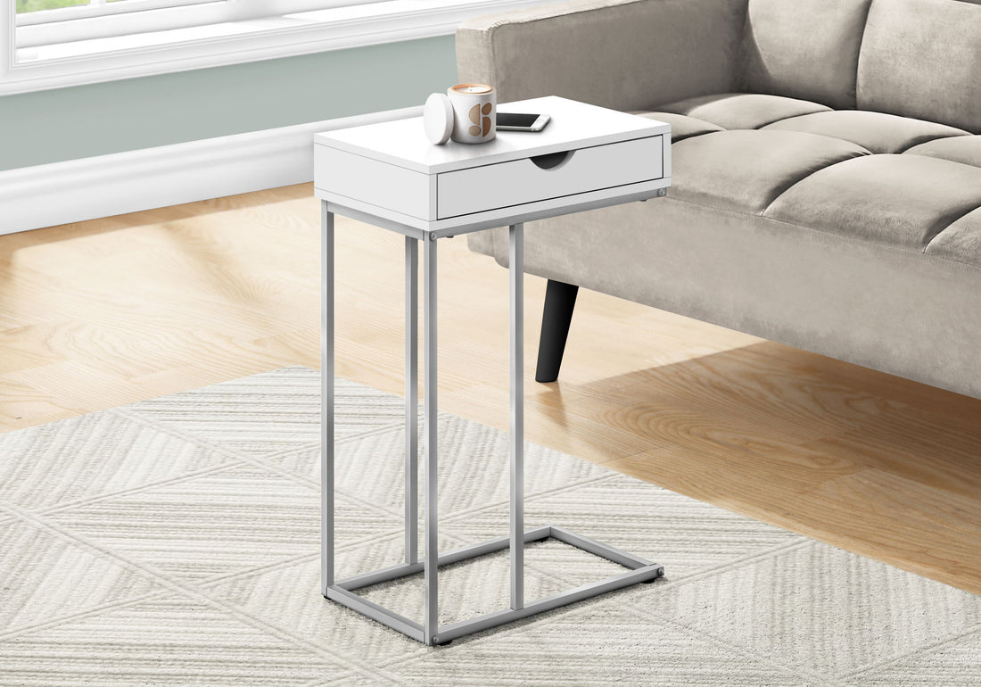 Accent Table, C - Shaped Contemporary &amp; Modern Design