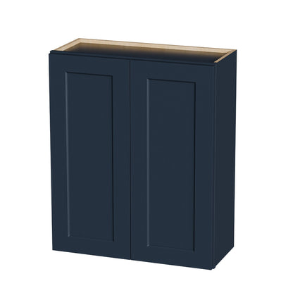 Shaker Wall Cabinet With Soft Close Hinges, Adjustable Shelves, Double Door