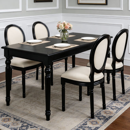 Upholstered &amp; Round Back Dining Chairs (Set of 2)