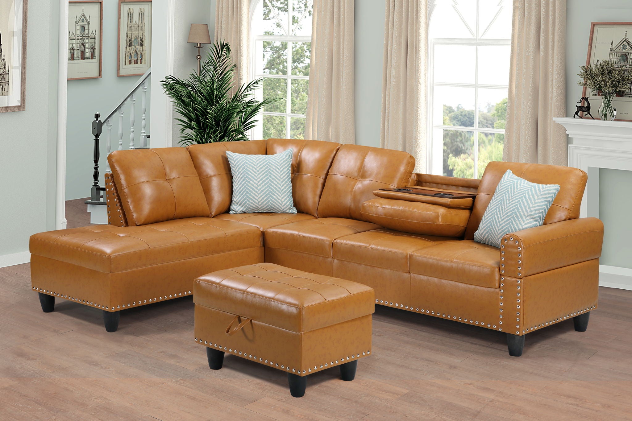 Irine - Sectional Sofa With Ottoman