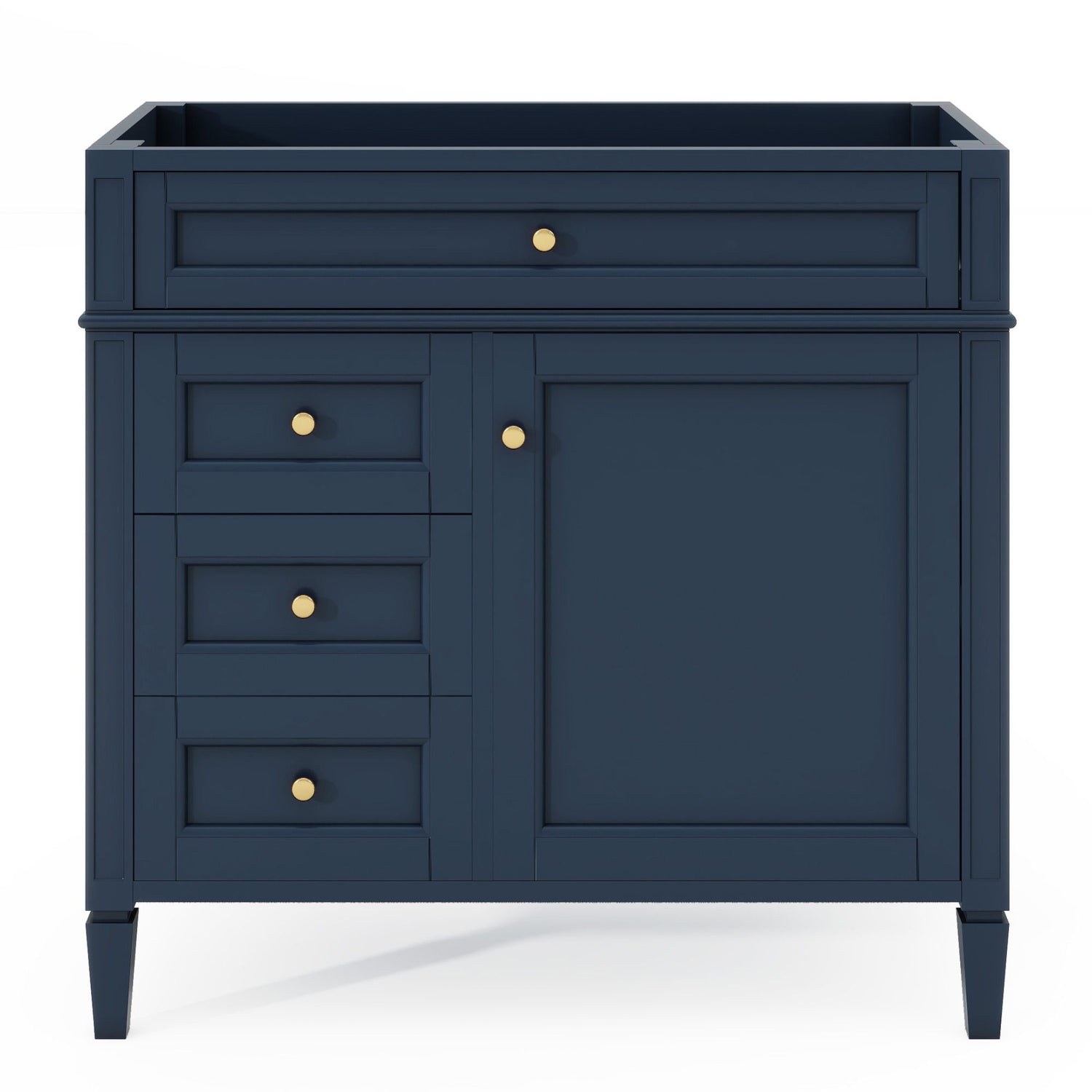 Bathroom Vanity With 2 Drawers And Tip-Out Drawer, Storage Cabinet