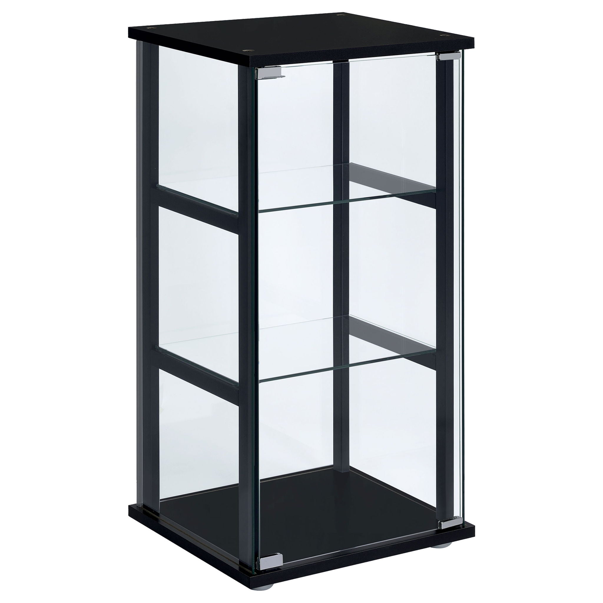 Callie - 3 Shelf Curio Cabinet - Black