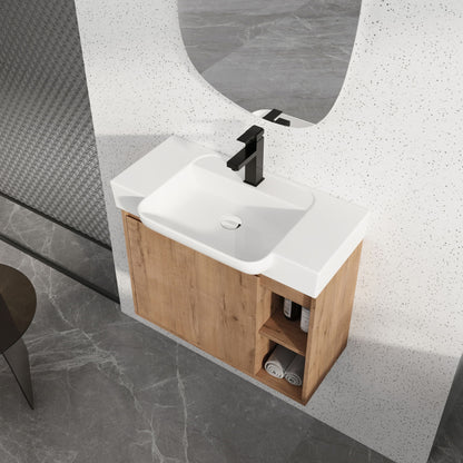 Wall Mounted Bathroom Vanity &amp; Sink &amp; Soft Close Door