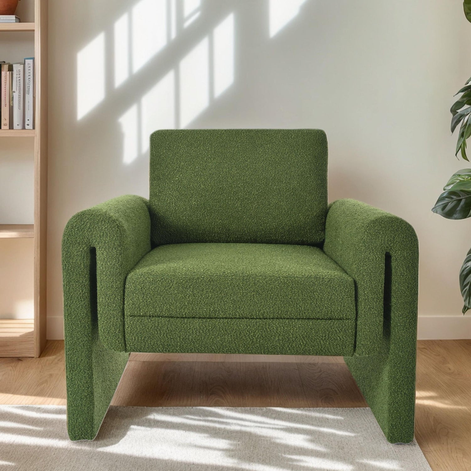 Modern Upholstered Accent Chair, Sturdy Support &amp; Luxurious Comfort